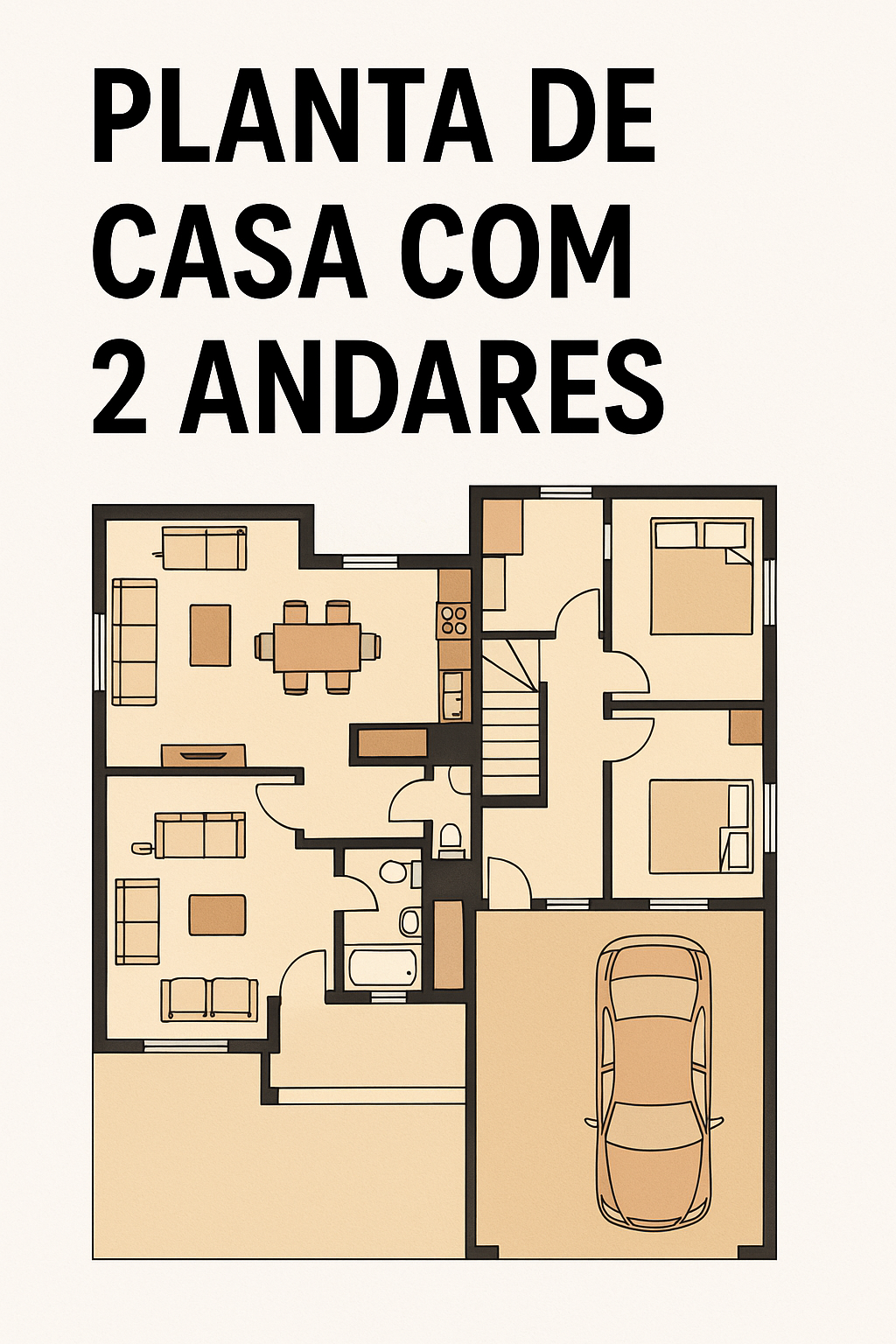 Planta de Casa com 2 Andares: Como Planejar com Eficiência